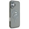 Karl Lagerfeld KLHMP16SHLSKCK iPhone 6.1 czarny/black hardcase IML Metal Karl&Choupette Head MagSafe